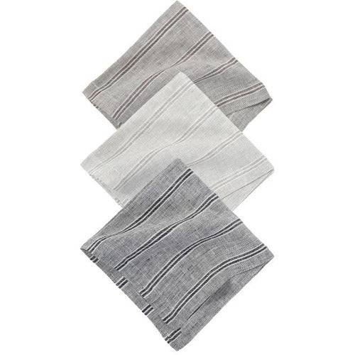 Striped Linen Napkins, Set of 4 - Anecdote