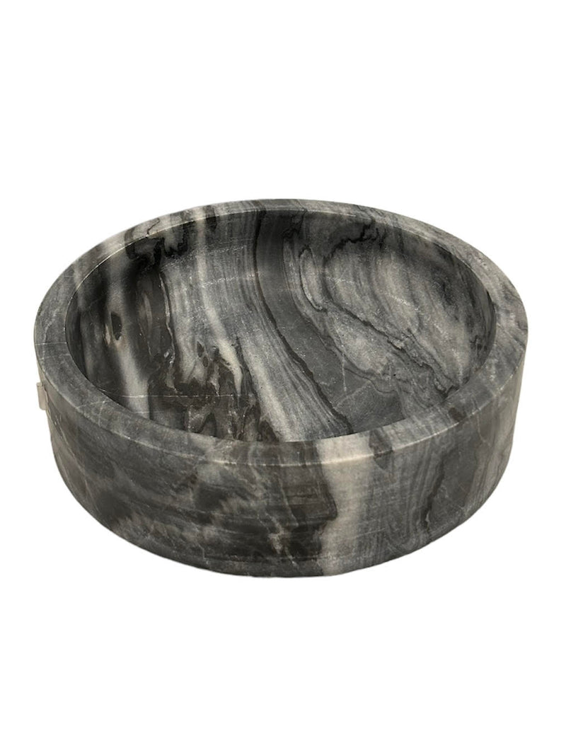 Grey Swirl Marble Bowl