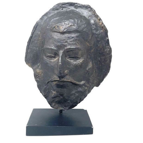 Bronze Face Sculpture on a stand