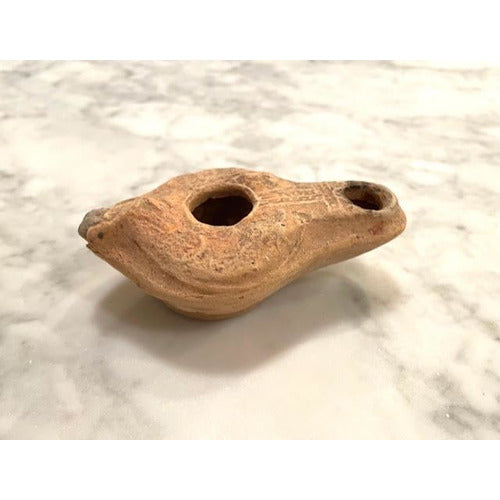 Antique Hand-Made Clay Oil Lamps