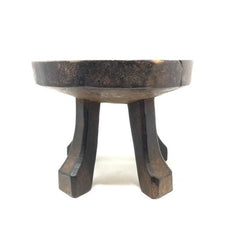 Vintage African Round Stool (4 Legs)