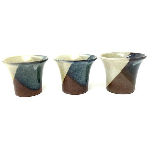 Trio of Pottery Cups